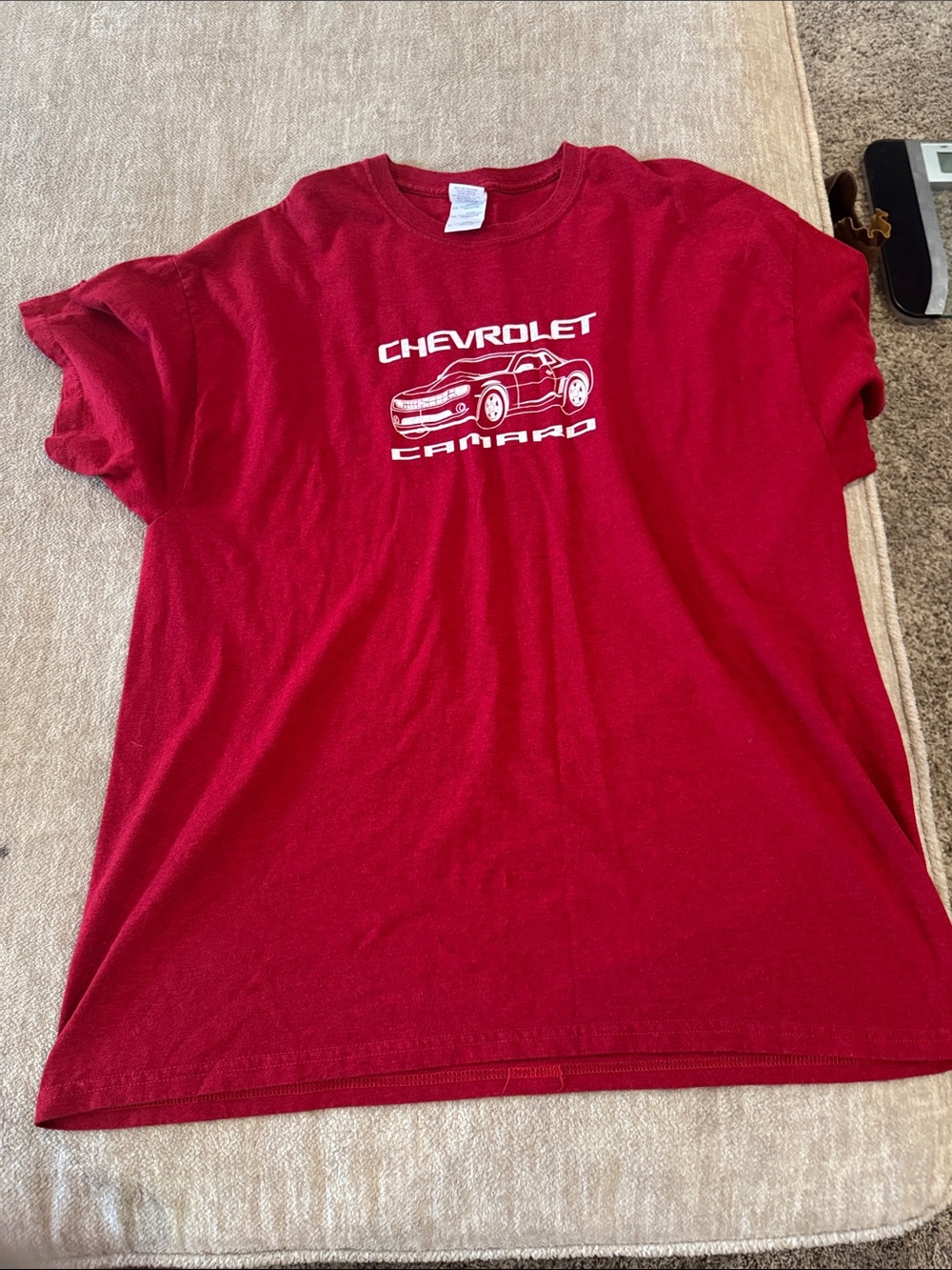 Gildan Red Chevrolet Camaro Graphic Tee